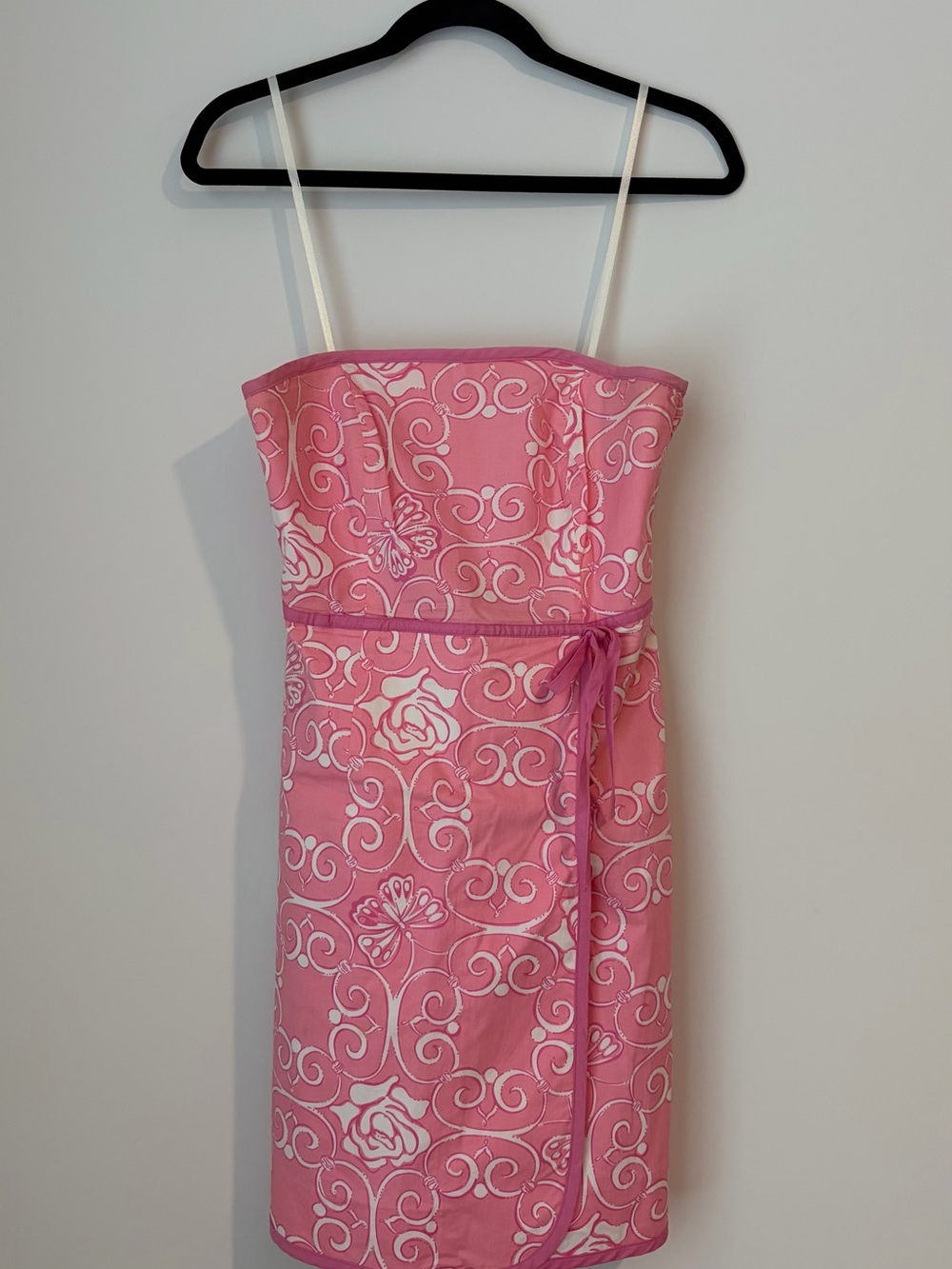 Lilly Pulitzer “Iron Maiden” Strapless Pink Floral dress